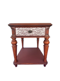 Wooden Nightstand (Floral)