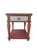 Wooden Nightstand (Geometric)